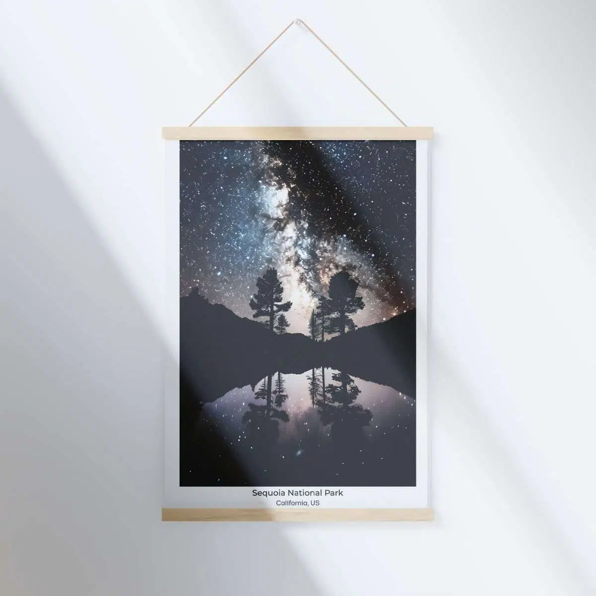 Sequoia National Park Starlit Sanctuary Hanger Poster UnitedWorldMemories