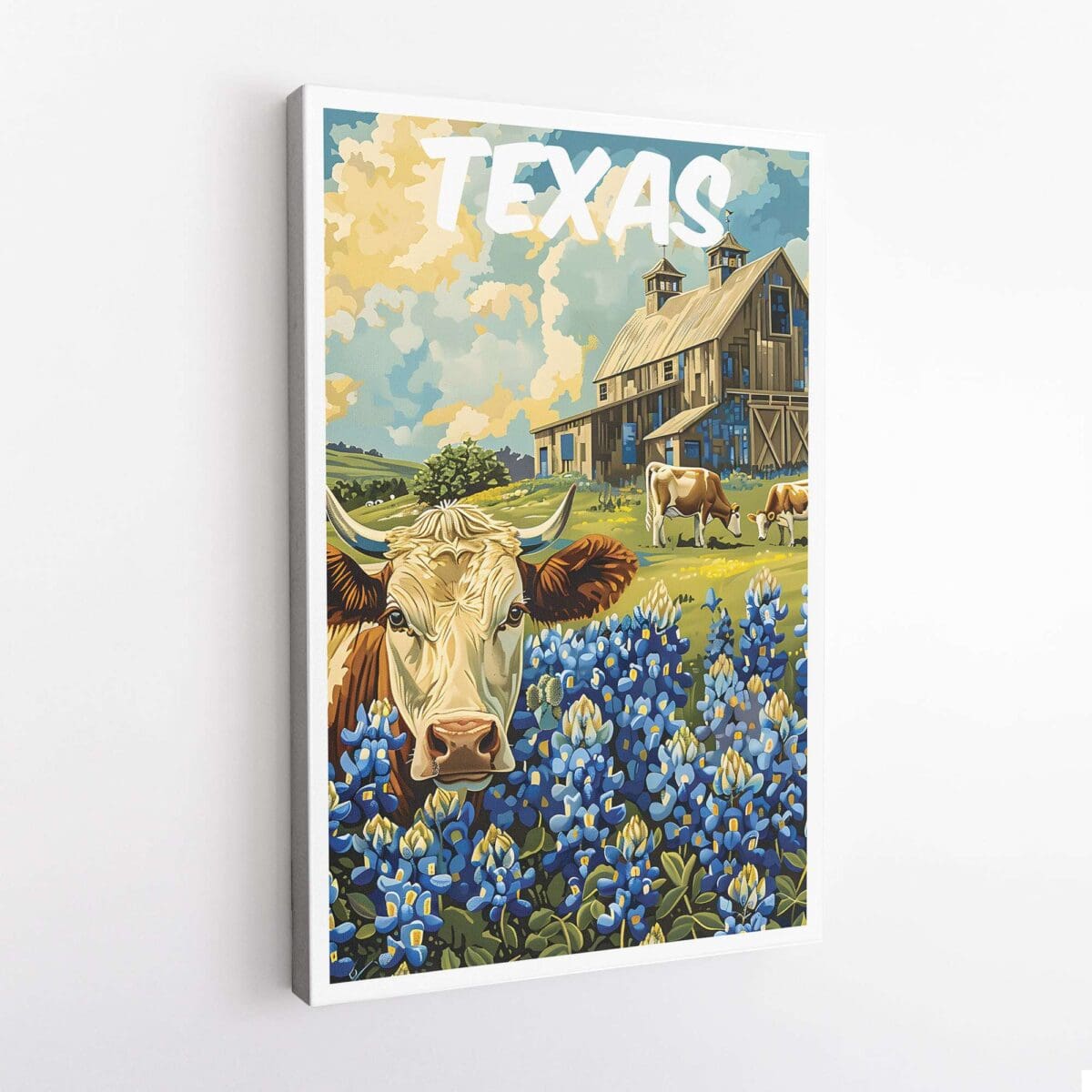 Texas Bluebonnets Canvas UnitedWorldMemories