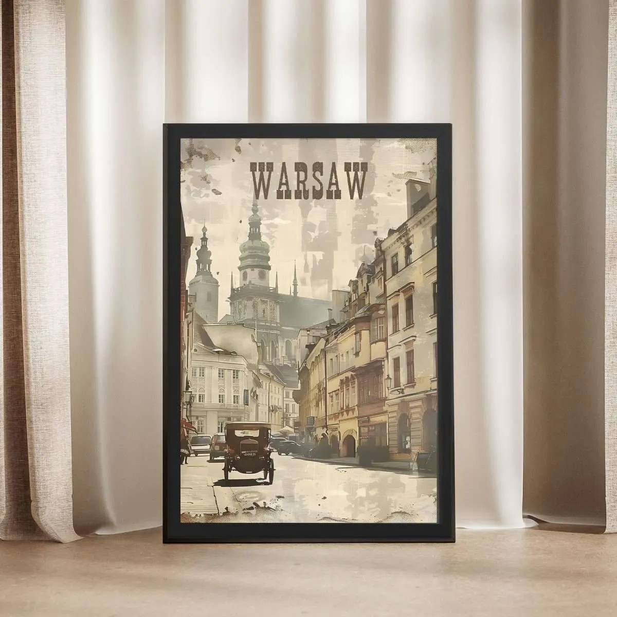 Vintage Warsaw Framed Poster UnitedWorldMemories