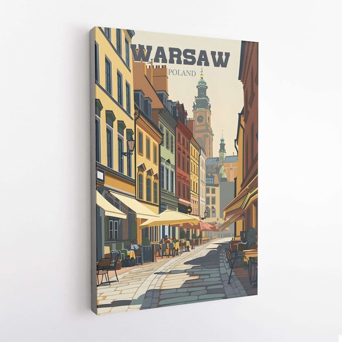 Warsaw Old Town Charm Canvas UnitedWorldMemories