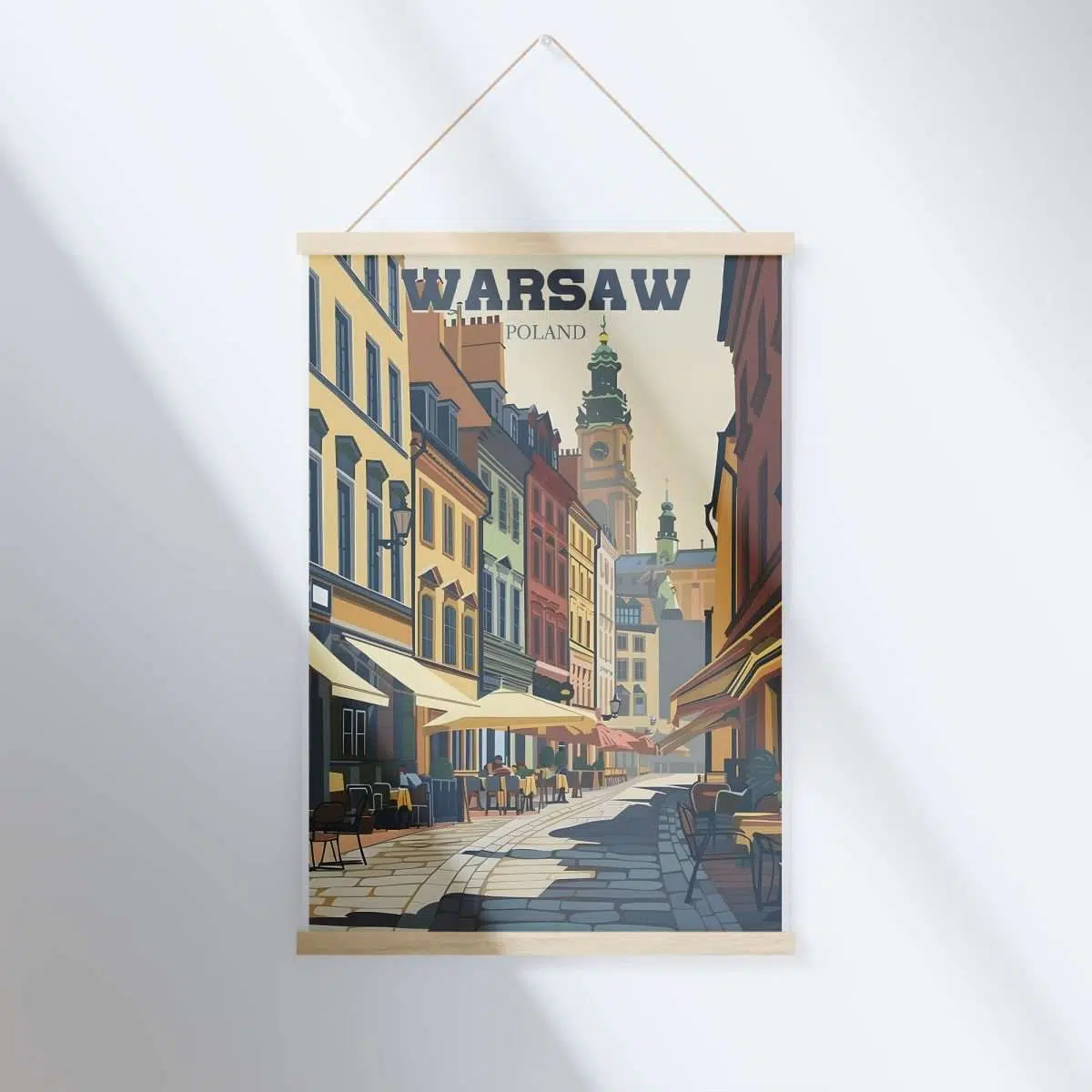 Warsaw Old Town Charm Hanger Poster UnitedWorldMemories