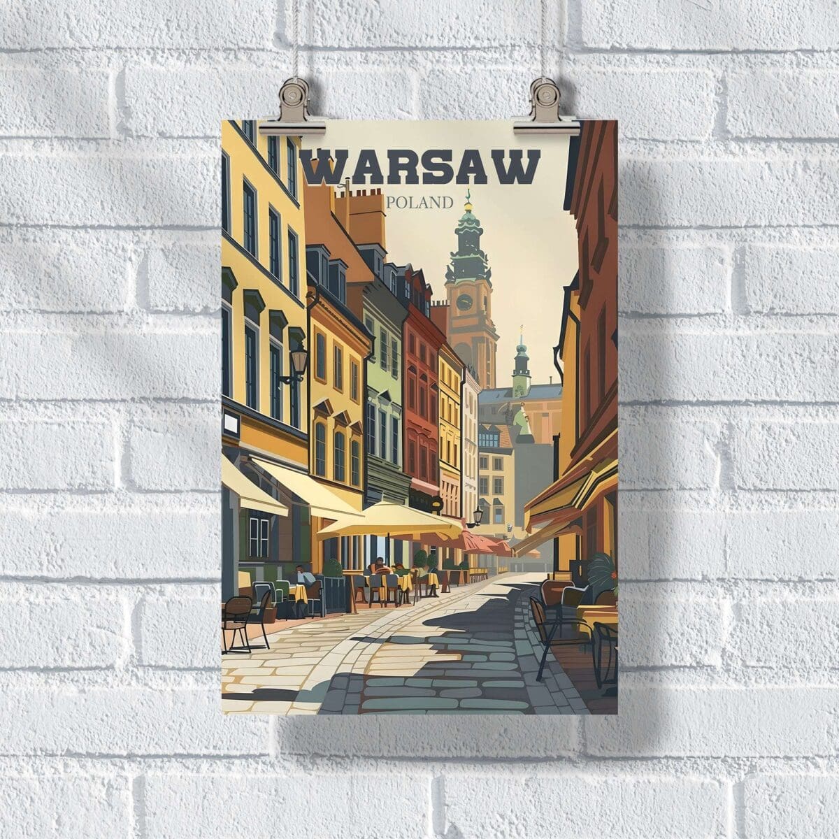 Warsaw Old Town Charm Poster UnitedWorldMemories