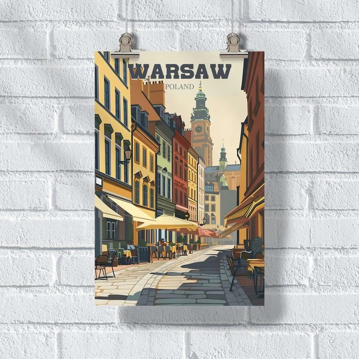 Warsaw Old Town Charm Poster UnitedWorldMemories