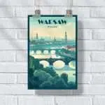 Warsaw Vistula Riverside Poster UnitedWorldMemories