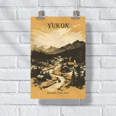 Yukon Klondike Gold Rush Poster UnitedWorldMemories