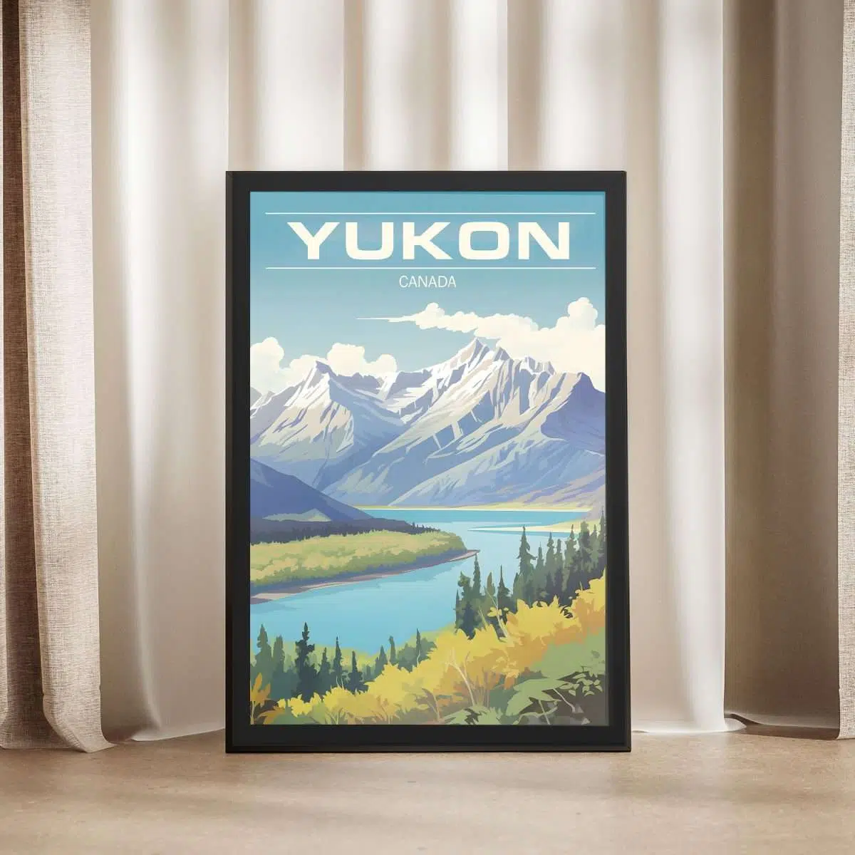 Yukon Kluane National Park Framed Poster UnitedWorldMemories