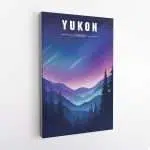 Yukon Northern Lights Canvas UnitedWorldMemories