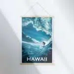 Hawaii Surfing Paradise Hanger Poster UnitedWorldMemories