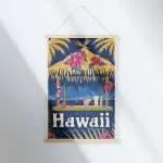 Hawaii Tiki Tropics Hanger Poster UnitedWorldMemories