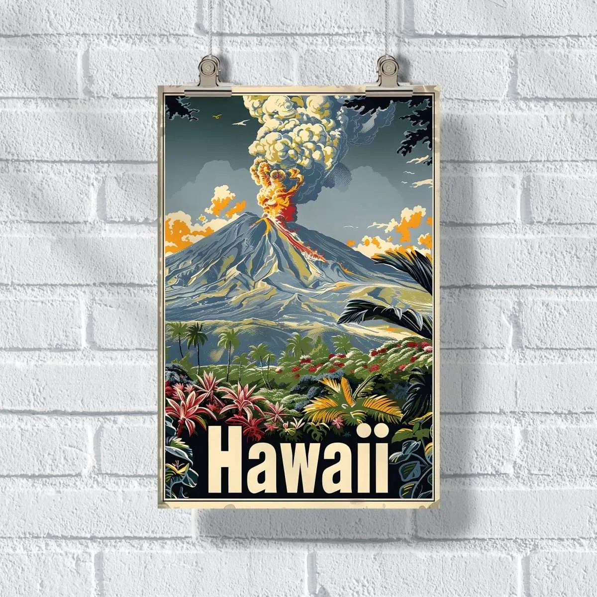 Hawaii Volcanic Visions Poster UnitedWorldMemories