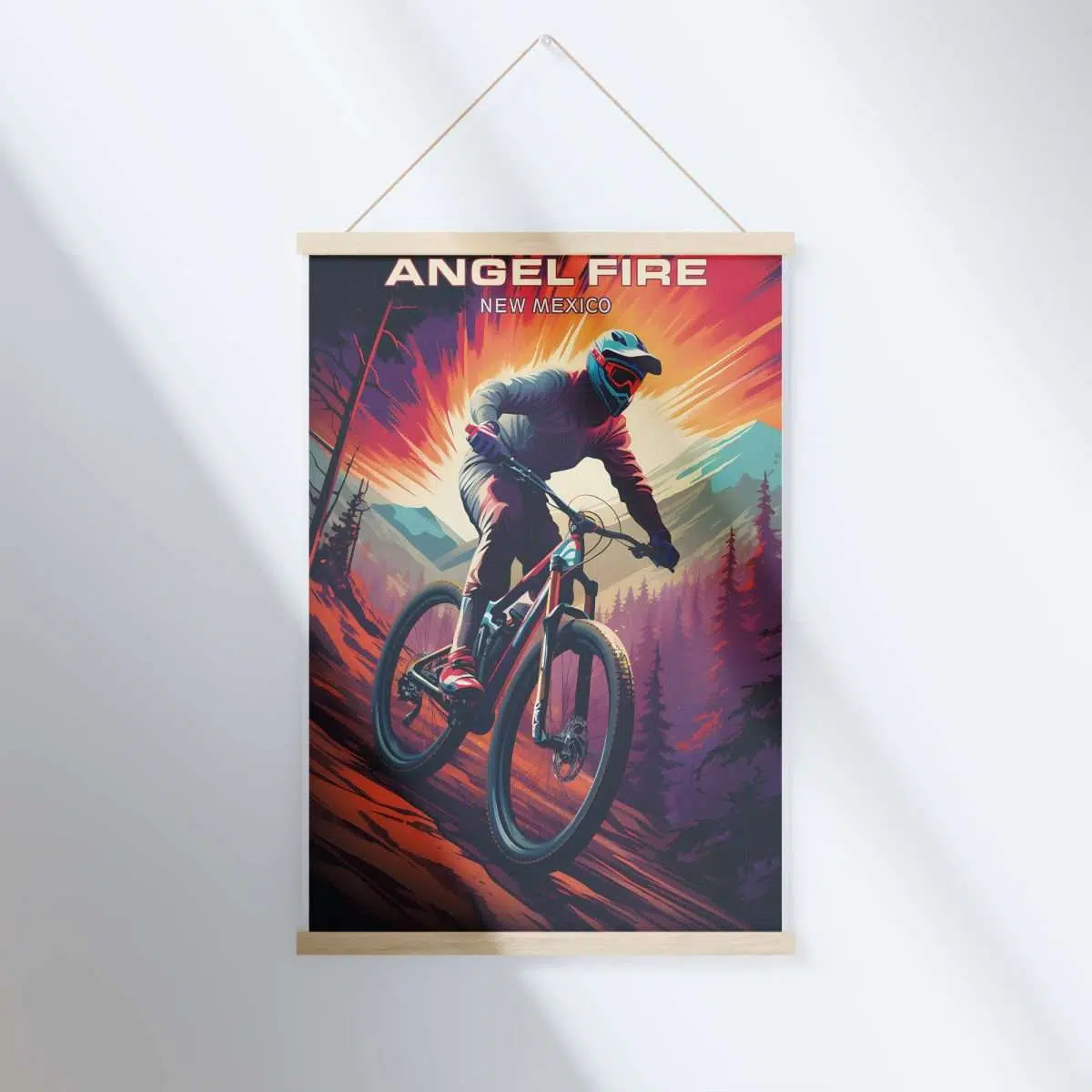 Angel Fire Bike Park Epic Trails Await Hanger Poster UnitedWorldMemories