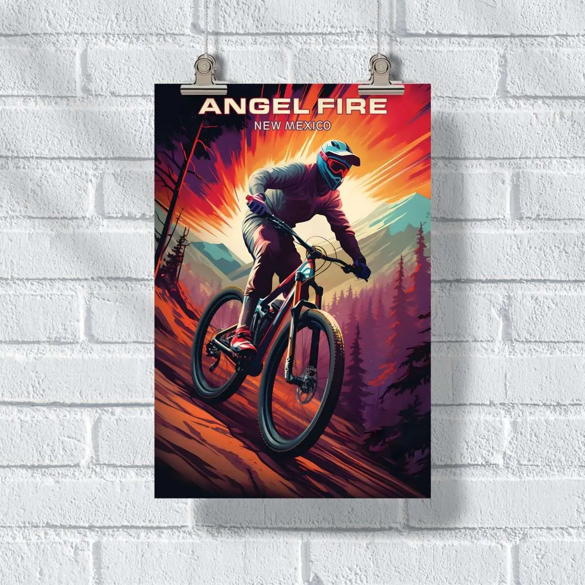 Angel Fire Bike Park Epic Trails Await Poster UnitedWorldMemories