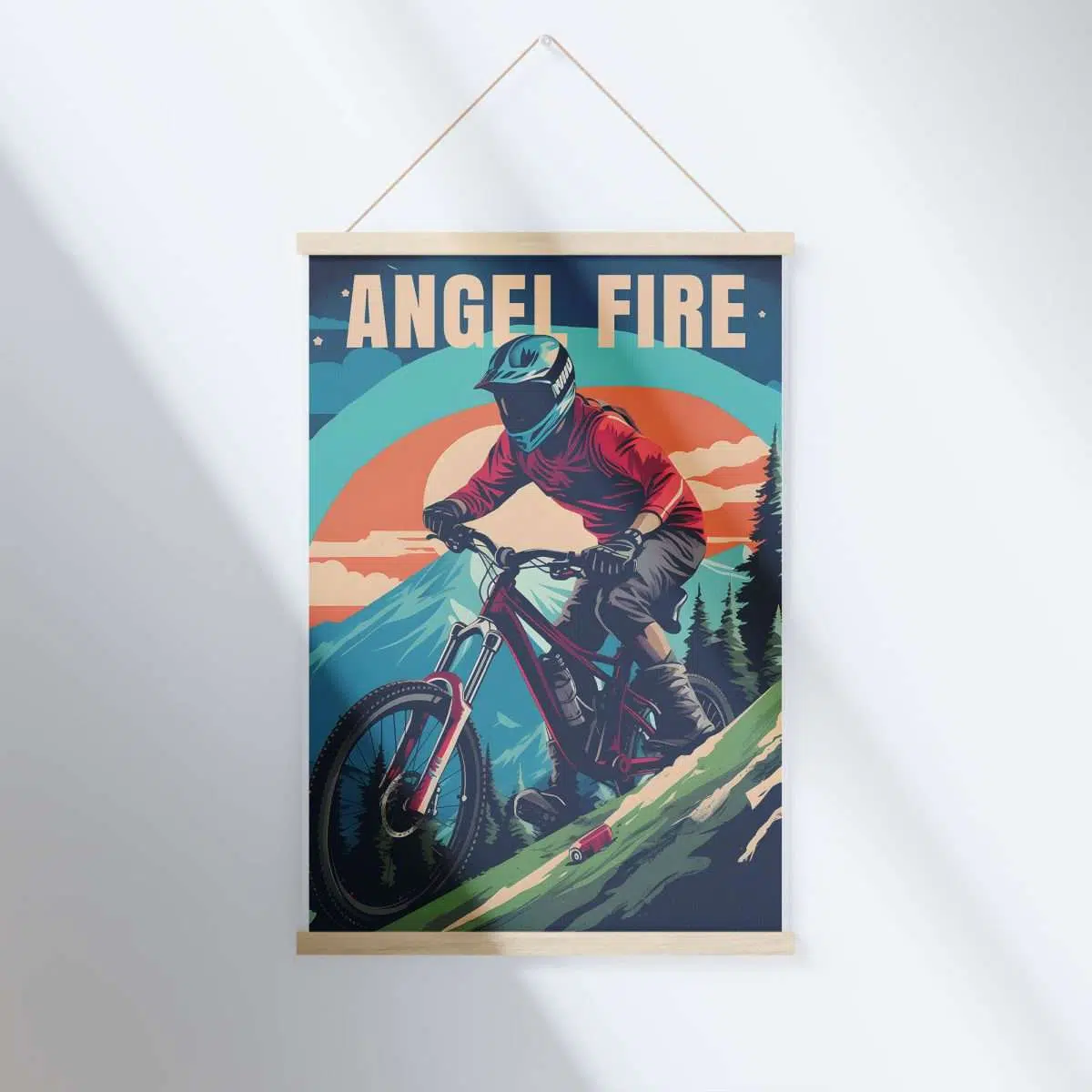 Angel Fire Bike Park Summit Shredding Hanger Poster UnitedWorldMemories