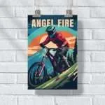 Angel Fire Bike Park Summit Shredding Poster UnitedWorldMemories