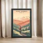 Aspen Snowmass Elevation Adventure Framed Poster UnitedWorldMemories