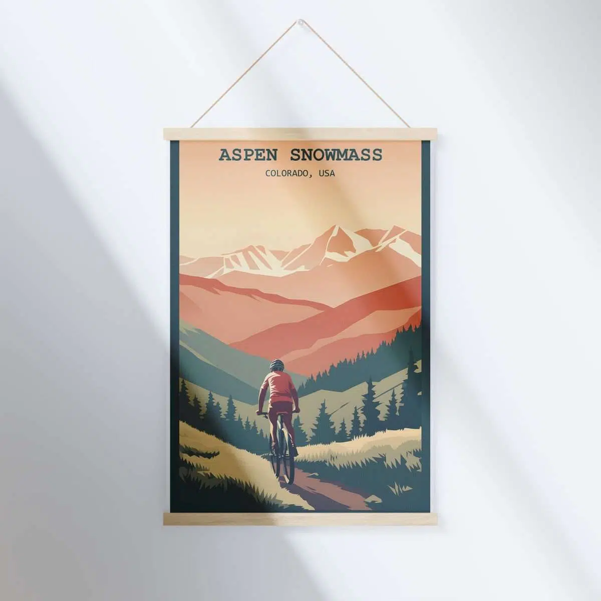 Aspen Snowmass Elevation Adventure Hanger Poster UnitedWorldMemories