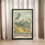 Aspen Snowmass Vintage Mountain Thrills Framed Poster UnitedWorldMemories