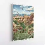 Badlands National Park Timeless Landscape Canvas UnitedWorldMemories