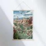 Badlands National Park Timeless Landscape Hanger Poster UnitedWorldMemories