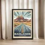 Badlands National Park Wild Beauty Framed Poster UnitedWorldMemories