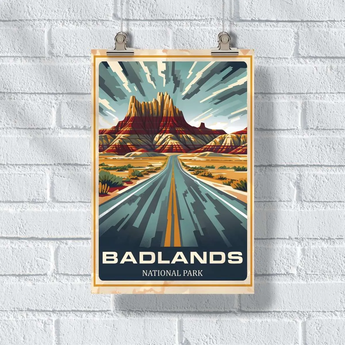 Badlands National Park Wild Beauty Poster UnitedWorldMemories