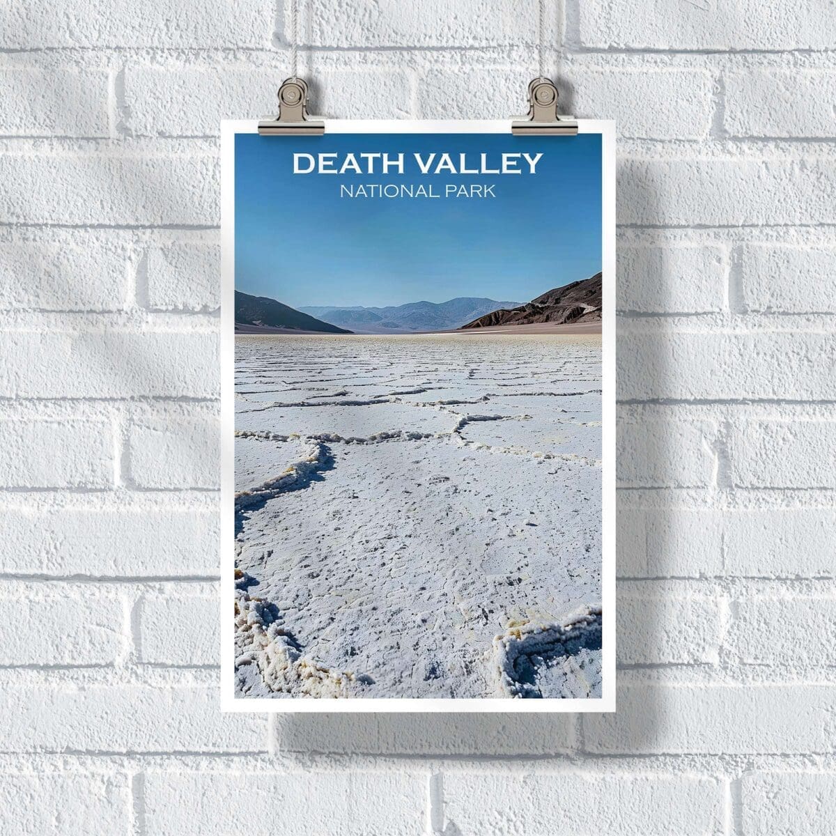 Death Valley National Park Badwater Basin Brilliance Poster UnitedWorldMemories