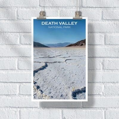 Death Valley National Park Badwater Basin Brilliance Poster UnitedWorldMemories