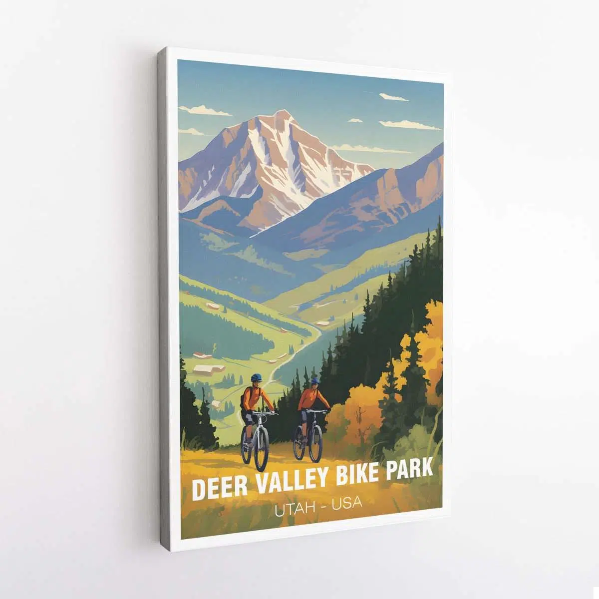 Deer Valley Bike Park Mountain Majesty Canvas UnitedWorldMemories
