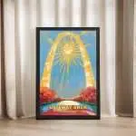 Gateway Arch National Park Iconic Vision Framed Poster UnitedWorldMemories