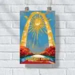 Gateway Arch National Park Iconic Vision Poster UnitedWorldMemories