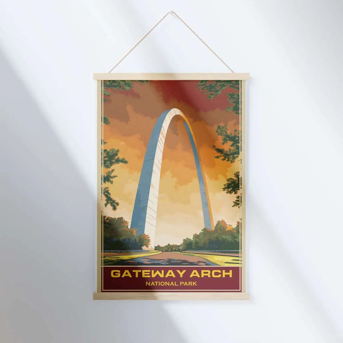 Gateway Arch National Park Majestic Arch Hanger Poster UnitedWorldMemories