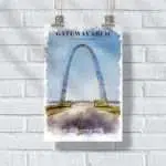 Gateway Arch National Park Timeless Elegance Poster UnitedWorldMemories