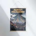 Hawaiʻi Volcanoes National Park Nature's Forge Hanger Poster UnitedWorldMemories