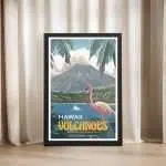 Hawaiʻi Volcanoes National Park Volcanic Elegance Framed Poster UnitedWorldMemories