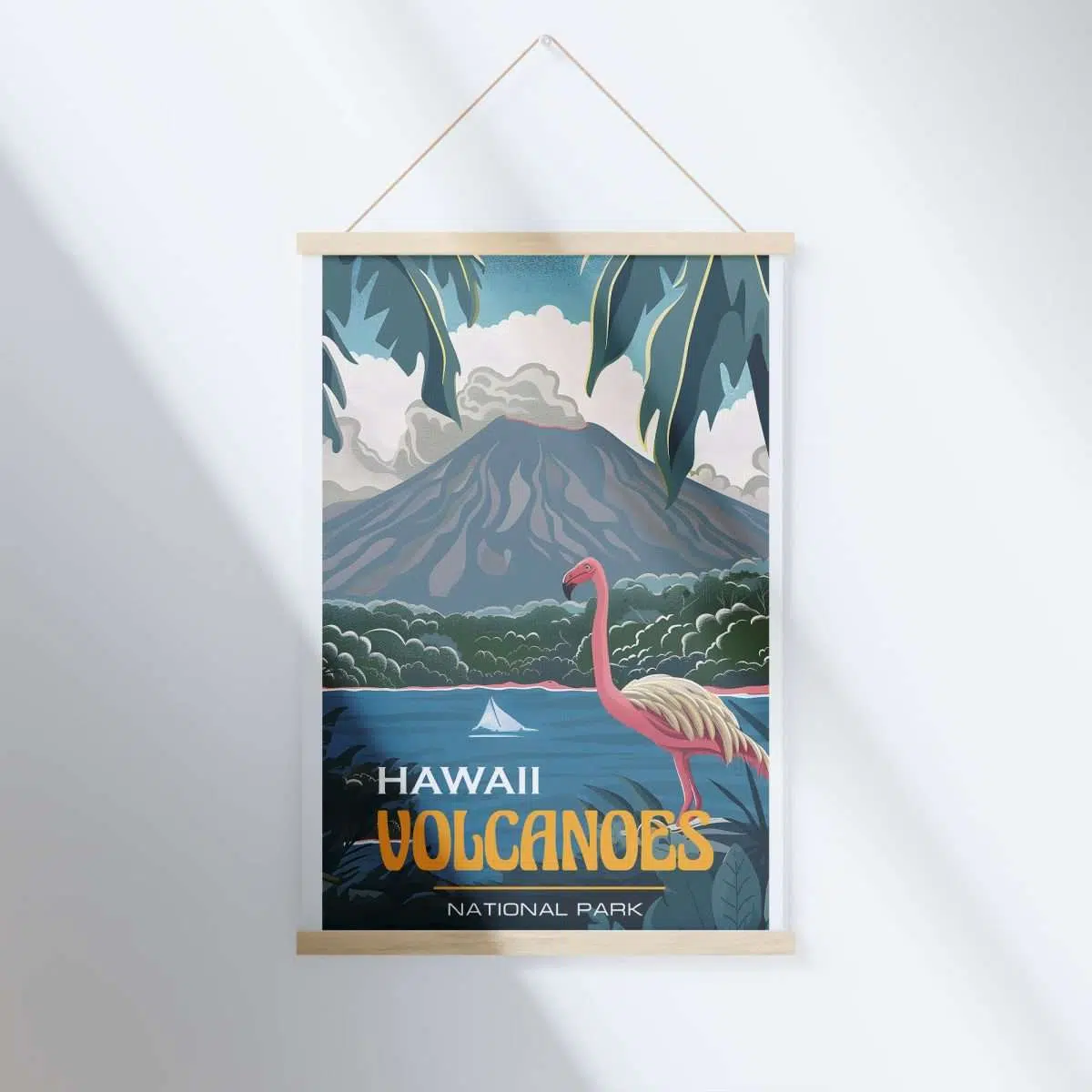 Hawaiʻi Volcanoes National Park Volcanic Elegance Hanger Poster UnitedWorldMemories