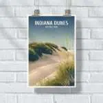 Indiana Dunes National Park Modern Wanderlust Poster UnitedWorldMemories