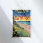 Indiana Dunes National Park Vibrant Escapade Hanger Poster UnitedWorldMemories