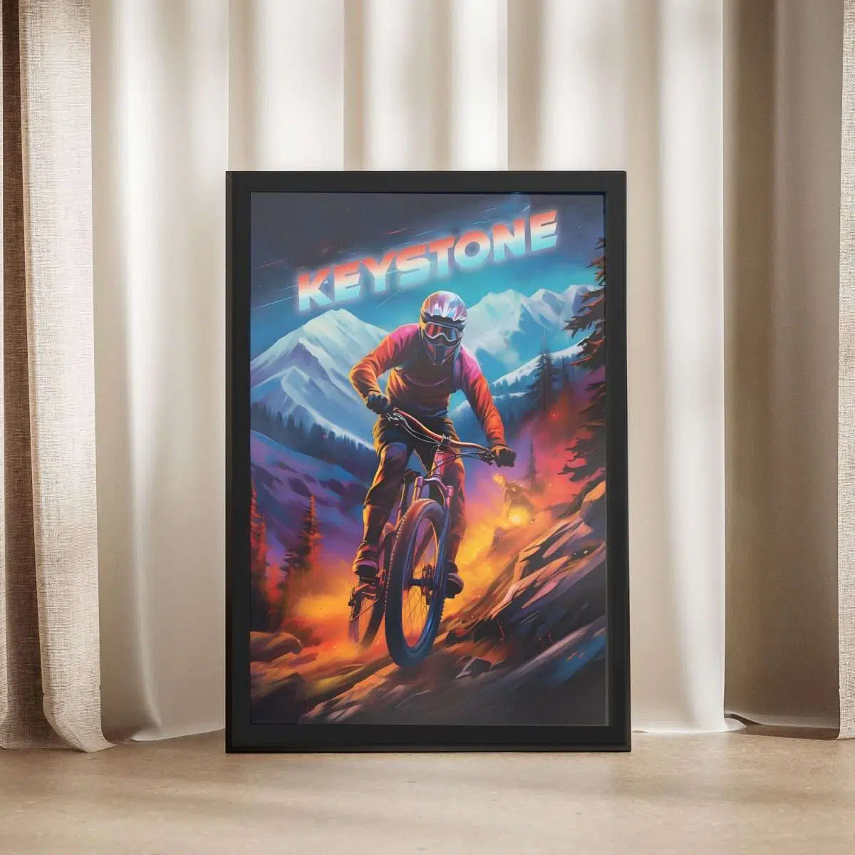 Keystone Bike Park Epic Trails Await Framed Poster UnitedWorldMemories