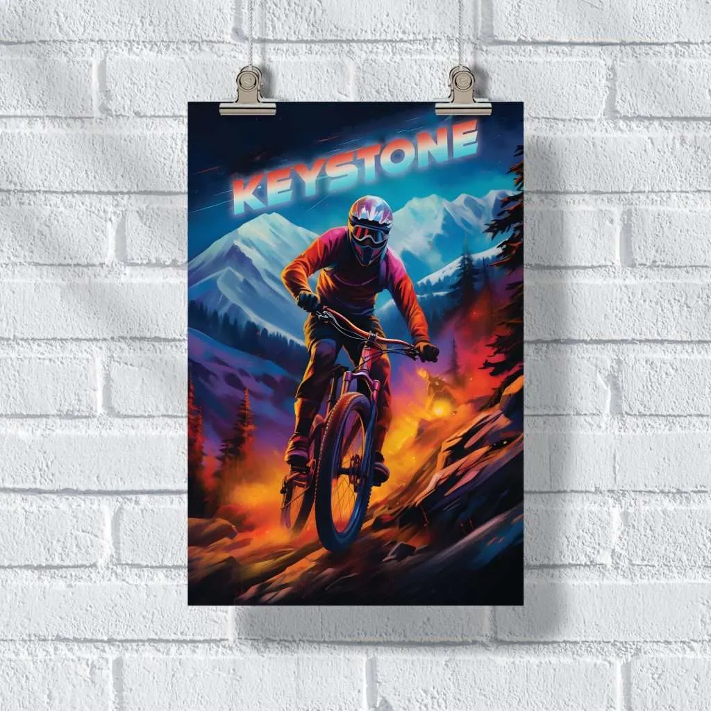 Keystone Bike Park Epic Trails Await Poster UnitedWorldMemories