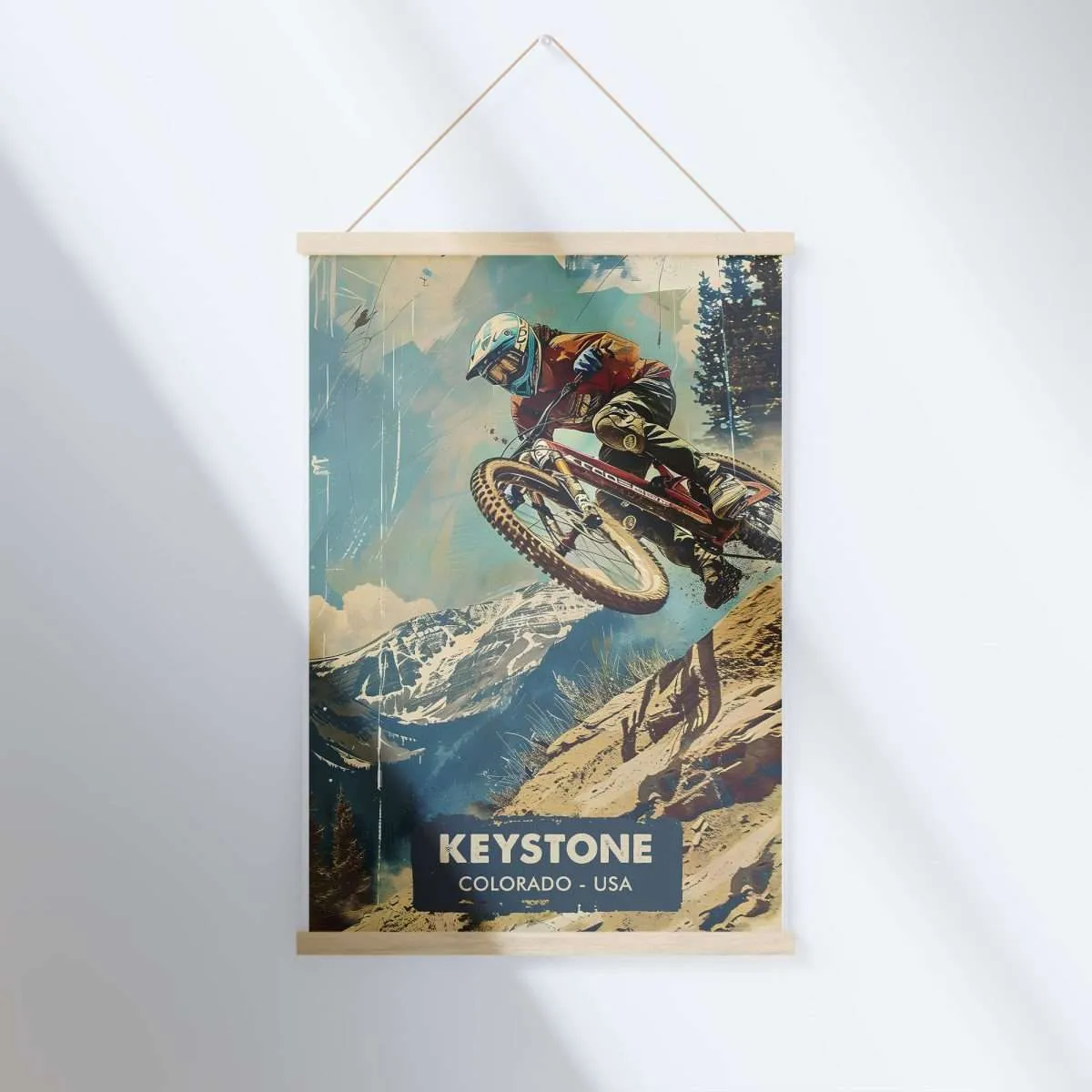 Keystone Bike Park Retro Extreme Hanger Poster UnitedWorldMemories