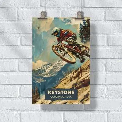 Keystone Bike Park Retro Extreme Poster UnitedWorldMemories