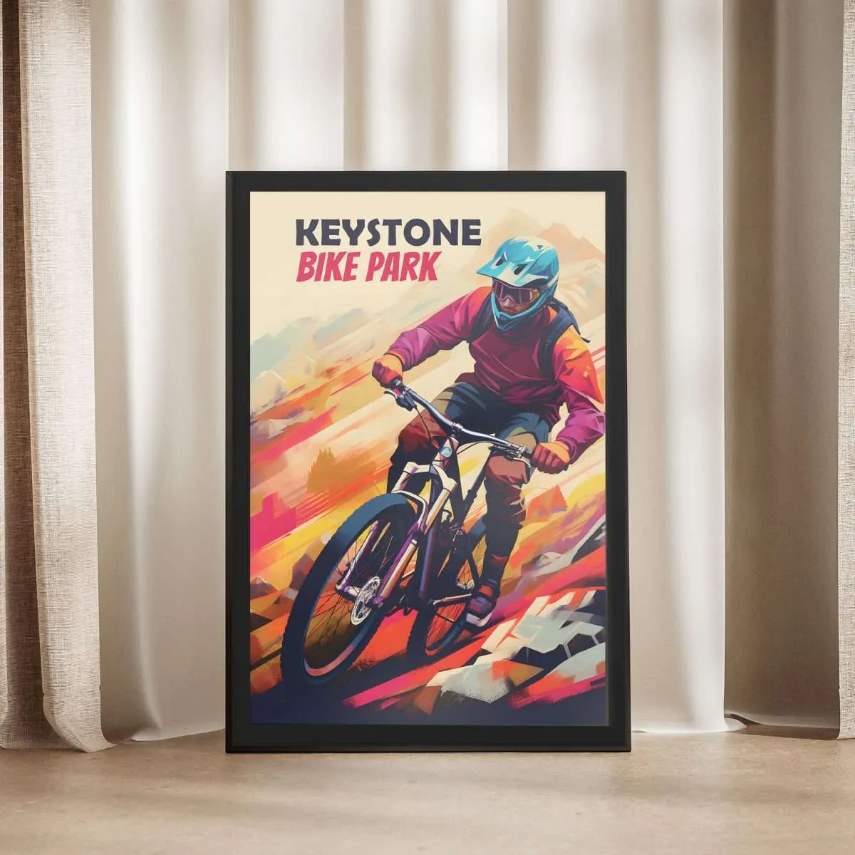 Keystone Bike Park Trailblazing Thrills Framed Poster UnitedWorldMemories