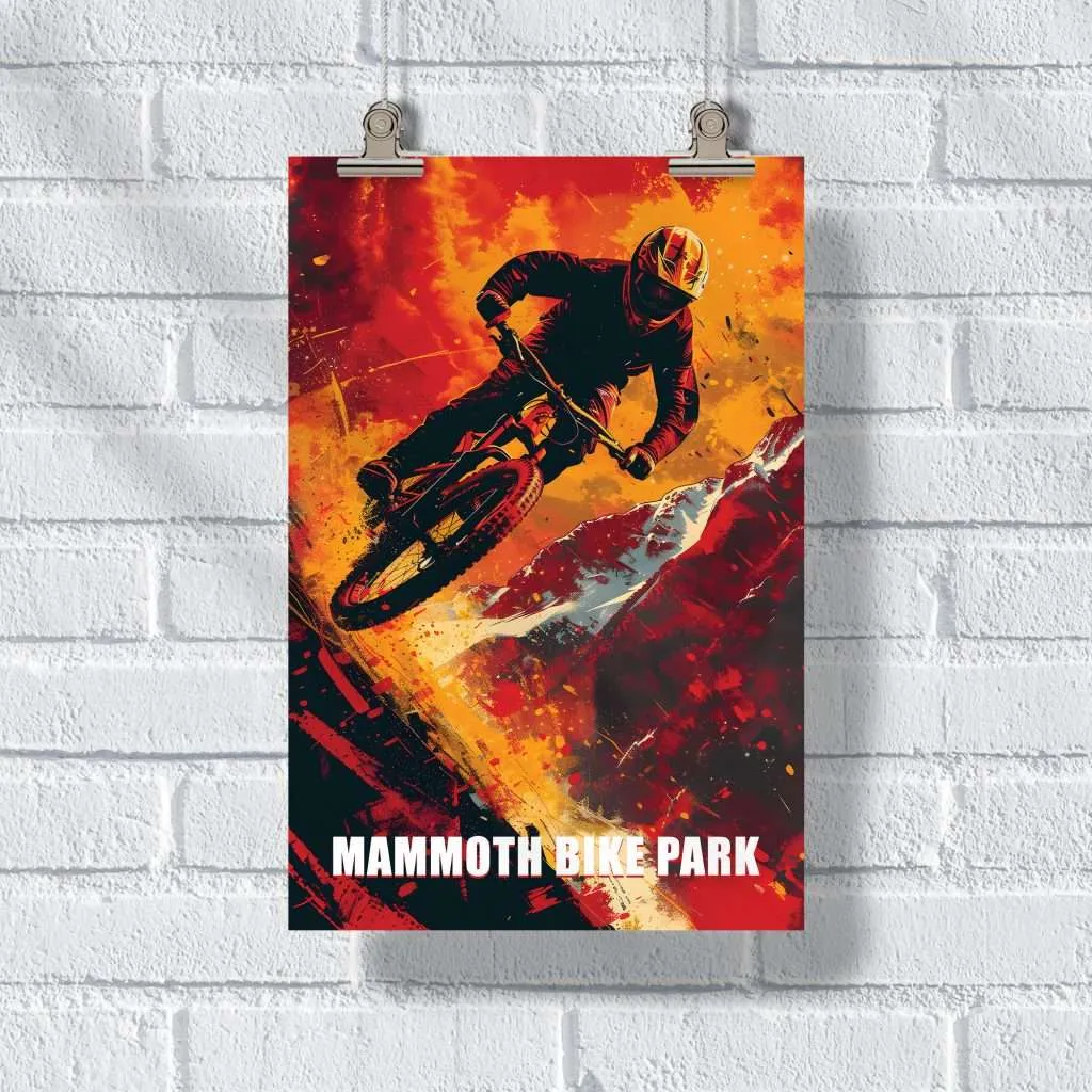 Mammoth Bike Park Extreme Poster UnitedWorldMemories