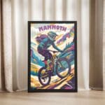 Mammoth Bike Park Woman Trailblazer Framed Poster UnitedWorldMemories