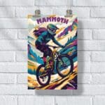 Mammoth Bike Park Woman Trailblazer Poster UnitedWorldMemories