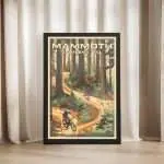 Mammoth Bike Park Woodland Thrills Framed Poster UnitedWorldMemories
