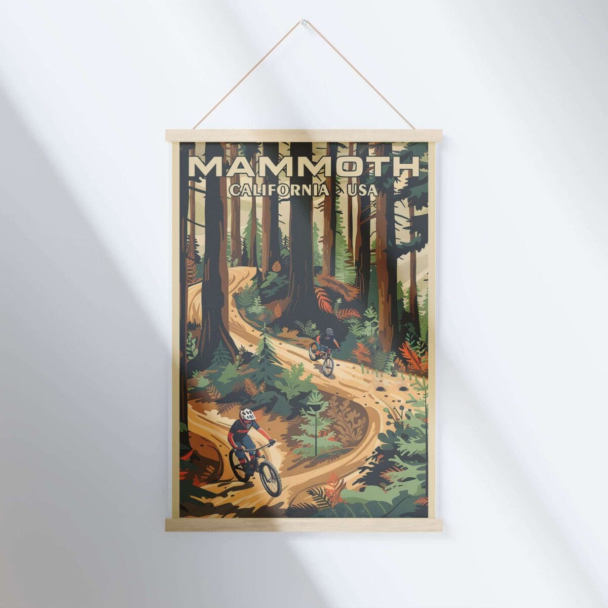 Mammoth Bike Park Woodland Thrills Hanger Poster UnitedWorldMemories