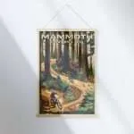 Mammoth Bike Park Woodland Thrills Hanger Poster UnitedWorldMemories