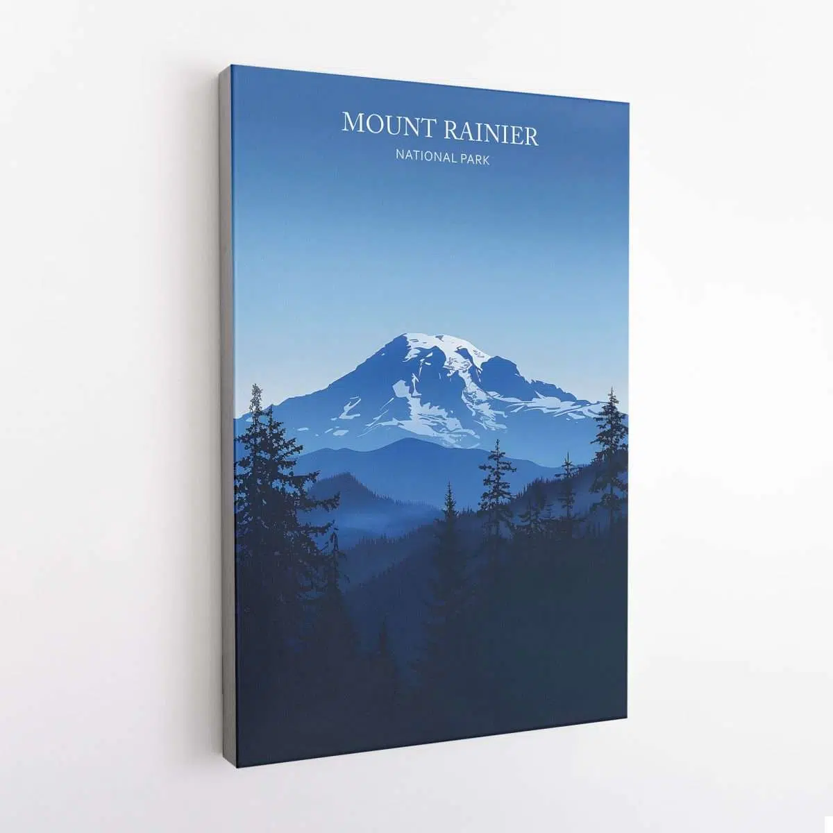 Mount Rainier National Park Minimalist Canvas UnitedWorldMemories