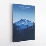 Mount Rainier National Park Minimalist Canvas UnitedWorldMemories